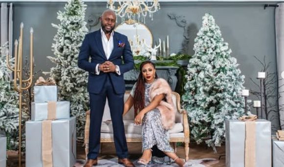 Rare photos of Dakore Egbuson-Akande & family