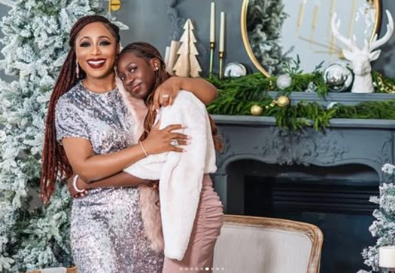 Rare photos of Dakore Egbuson-Akande & family