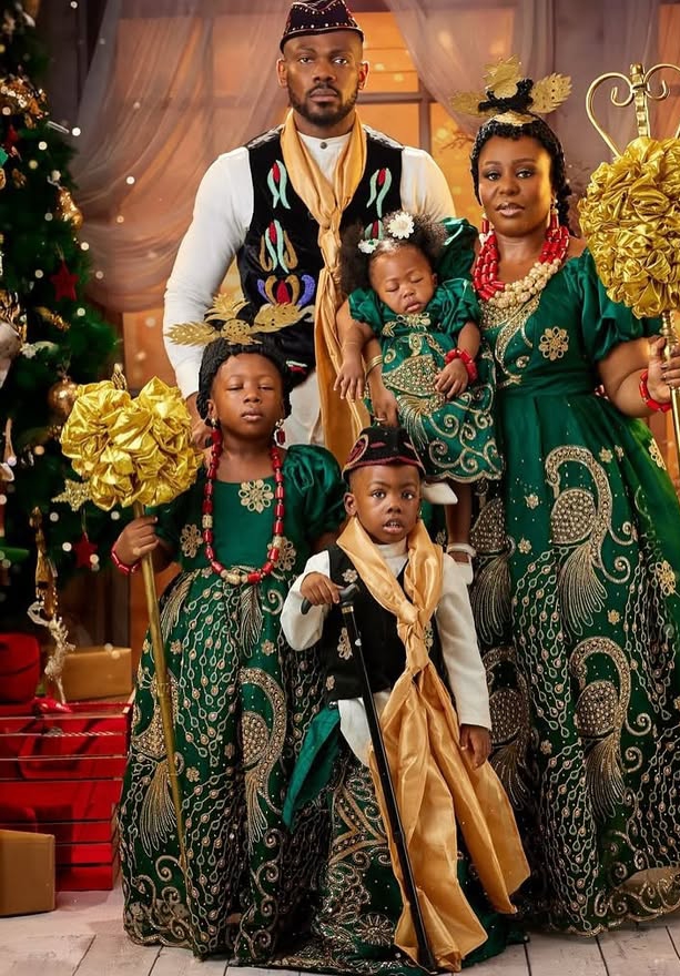 Toyosi Etim Effiong shares cute Christmas family pictures