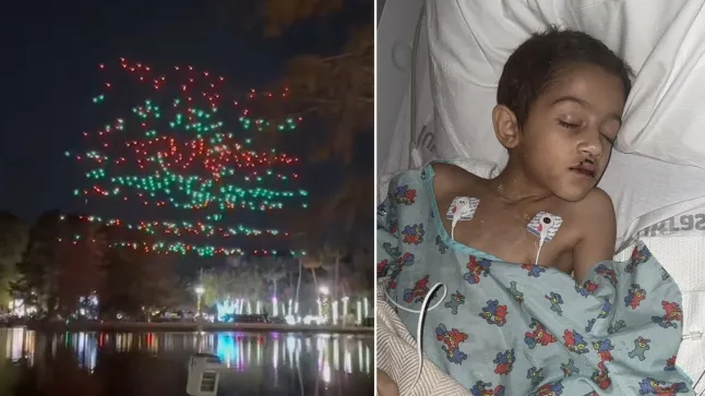 Young boy ‘fighting for his life’ after being hit by Christmas light show drone Young boy ‘fighting for his life’ after being hit by Christmas light show drone
