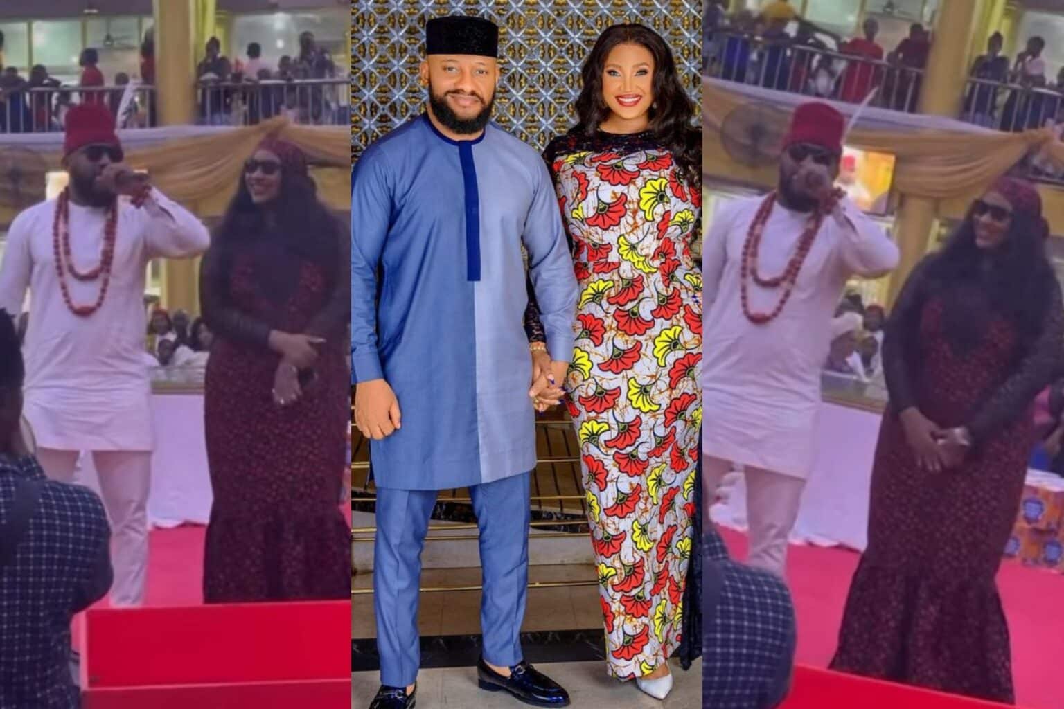 Yul Edochie & wife, Judy Austin visit Prophet Odumeje’s church Yul Edochie & wife, Judy Austin visit Prophet Odumeje’s church