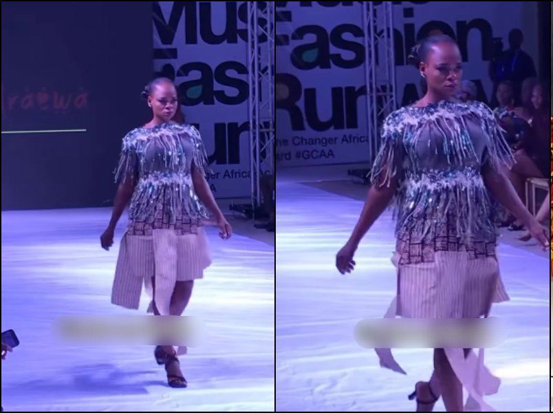 Olajumoke the breadseller hits the runway at fashion event