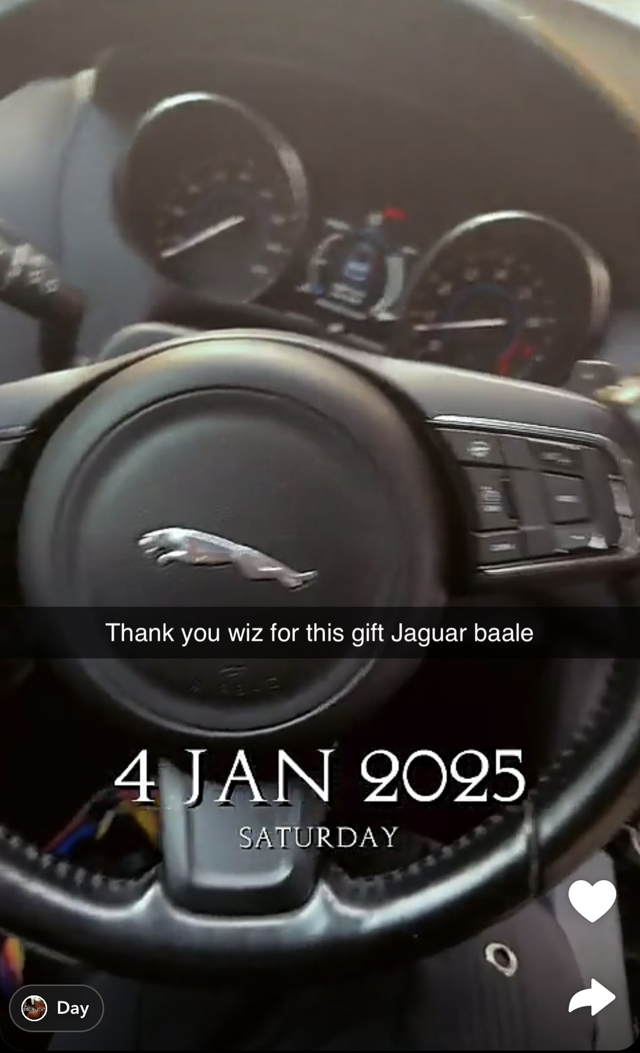 Wizkid rewards security chief with a Jaguar SUV