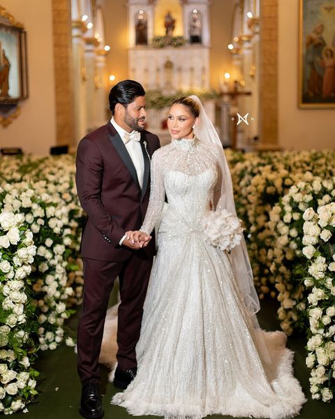 Former Brazil star Hulk marries his ex-wife's NIECE in religious wedding ceremony