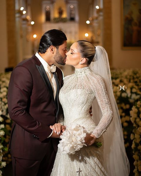Former Brazil star Hulk marries his ex-wife's NIECE in religious wedding ceremony