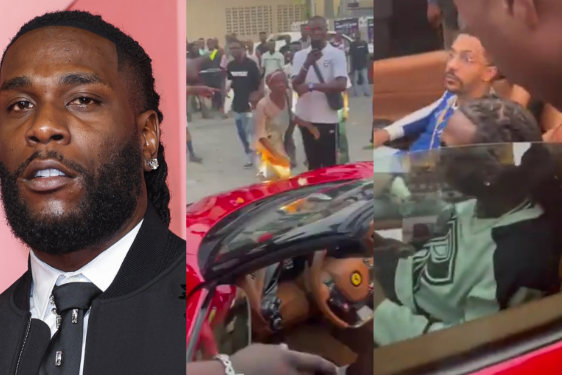 Burna Boy surprises nursing mum with wads of cash Burna Boy surprises nursing mum with wads of cash