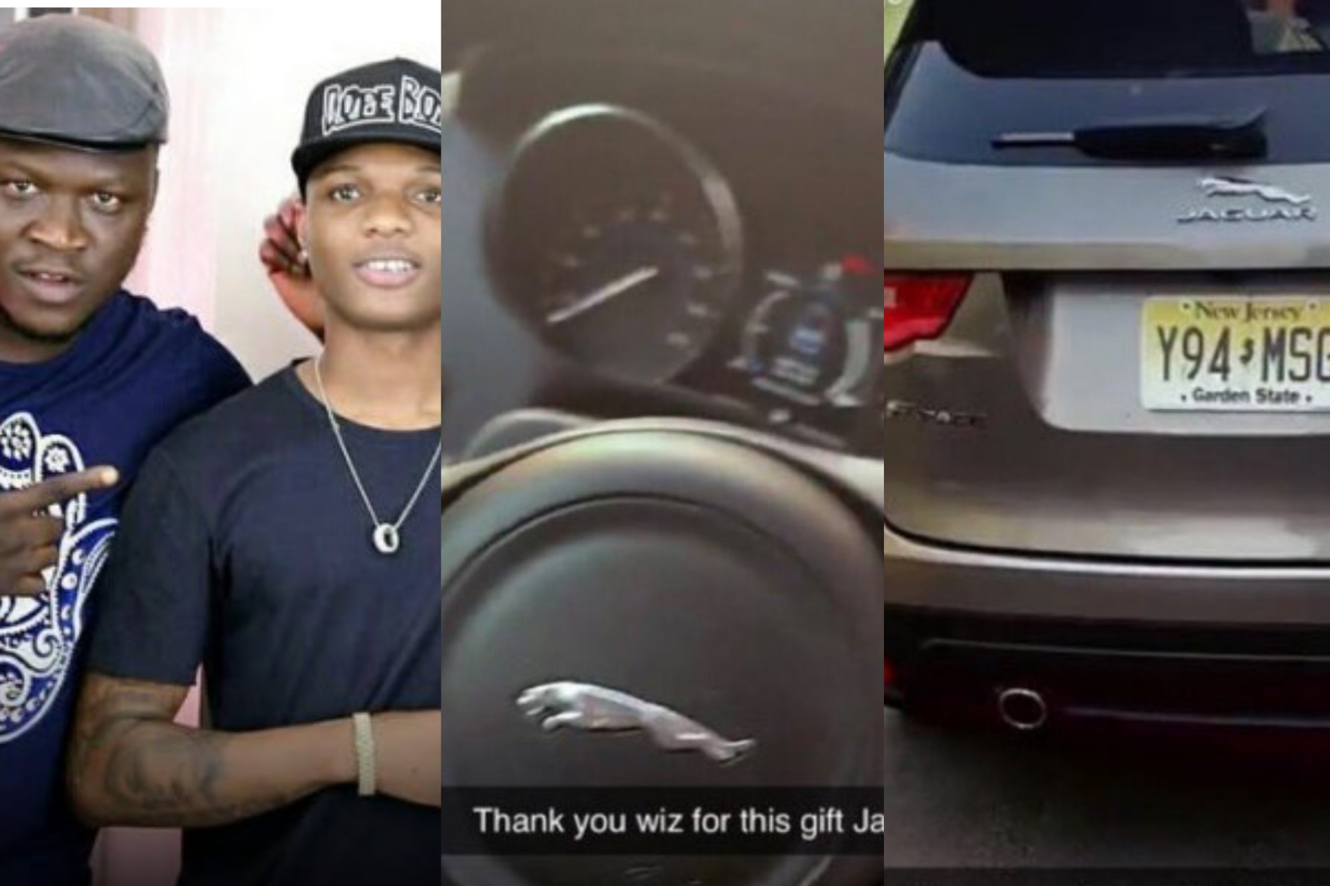 Wizkid rewards security chief with a Jaguar SUV Wizkid rewards security chief with a Jaguar SUV