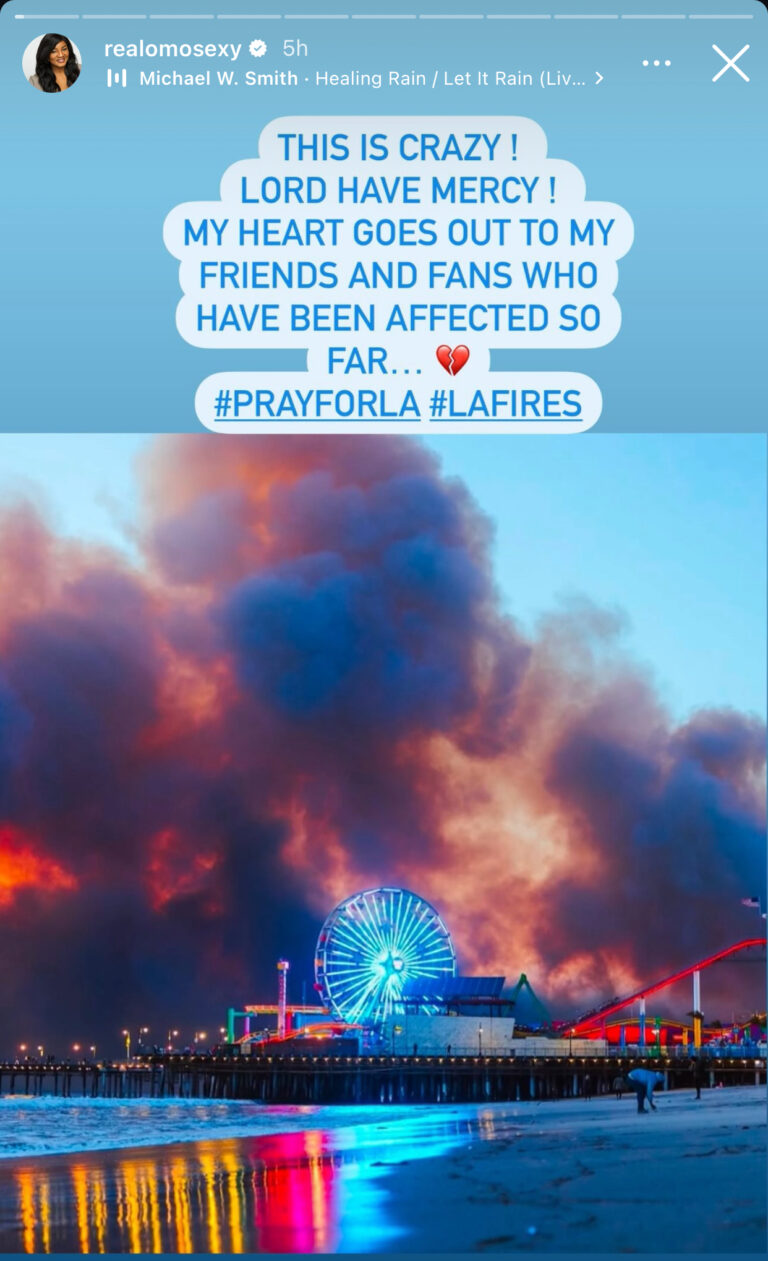 Omotola Jalade-Ekeinde rscapes LA Wildfires, returns to Nigeria