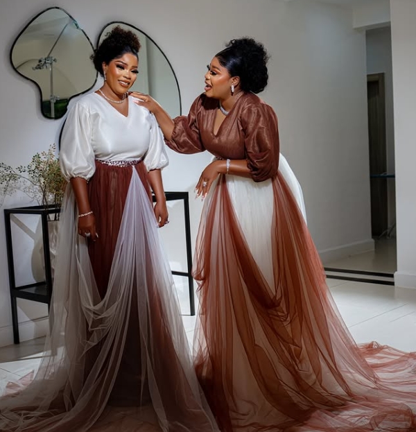 Eniola Ajao unveils twin sister on 42nd birthday