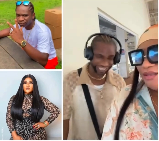 Nkechi Blessing catches Speed Darlington staring at her backside Nkechi Blessing catches Speed Darlington staring at her backside