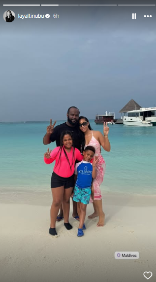 Seyi Tinubu & family vacation in Maldives 