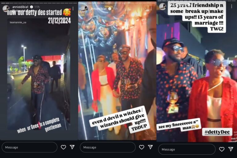 Annie Idibia celebrates 25 years of love with 2baba