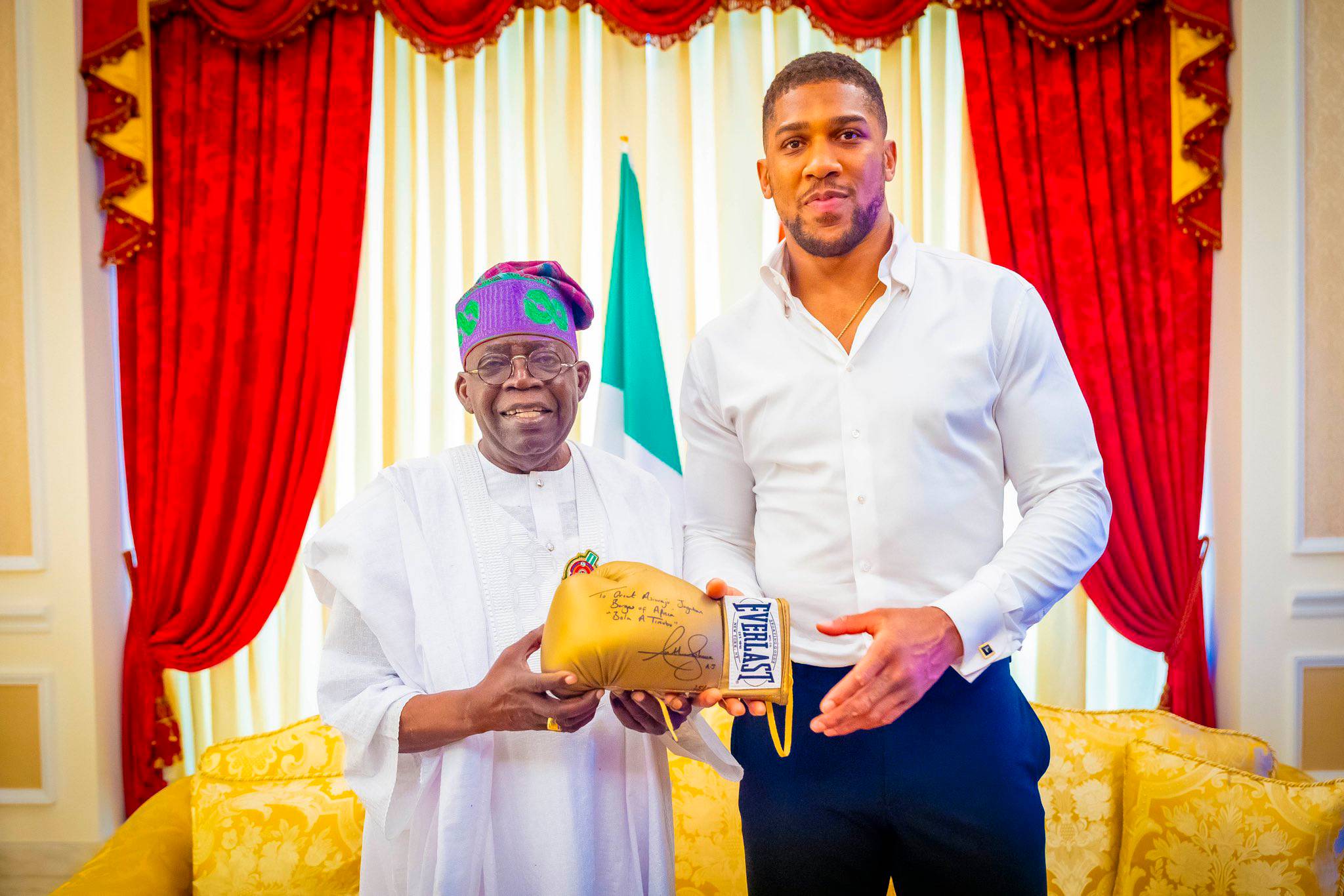 President Tinubu hosts Anthony Joshua at Aso Rock President Tinubu hosts Anthony Joshua at Aso Rock