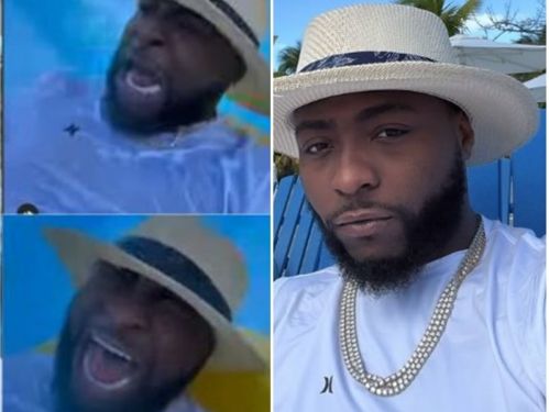 Davido shows his playful side at Bahamas waterslide Davido shows his playful side at Bahamas waterslide
