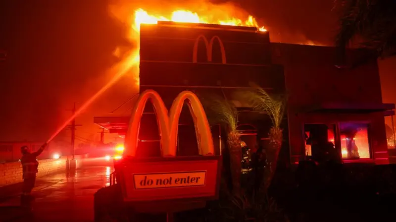 Wildfires rip through parts of Los Angeles Wildfires