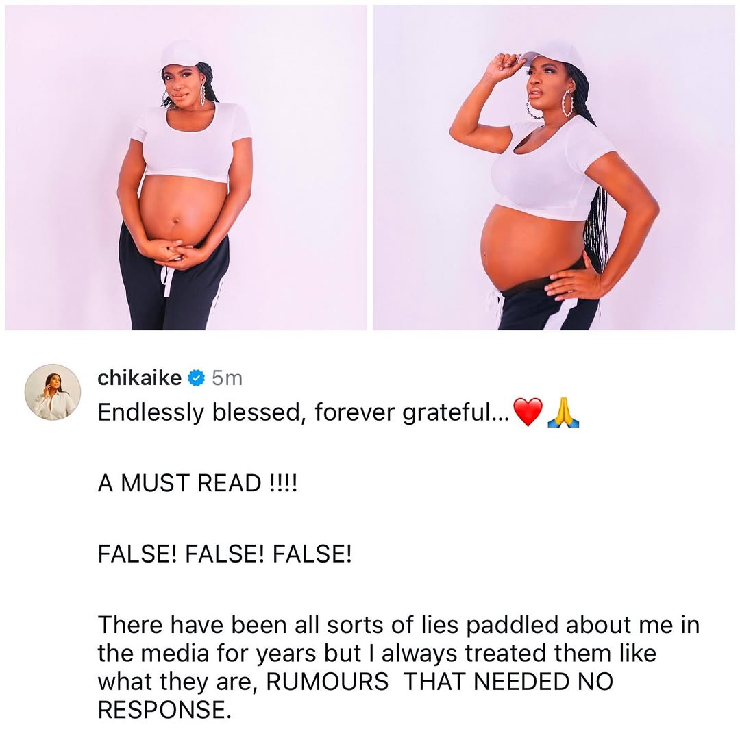 Chika Ike denies Ned Nwoko Paternity rumors