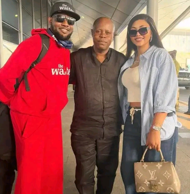 Regina Daniels reunites with her father in London Regina Daniels reunites with her father in London
