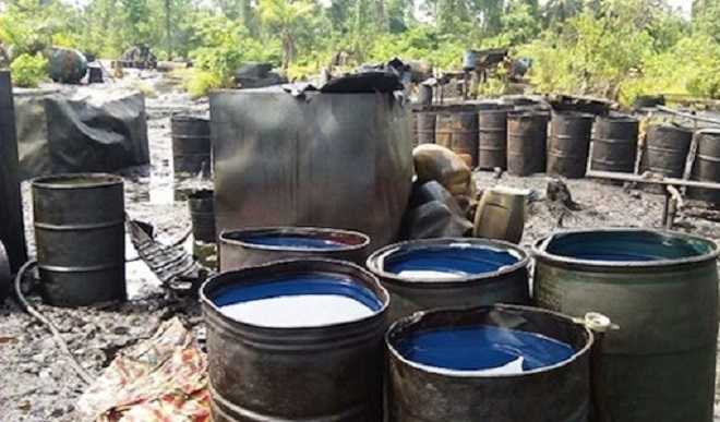 Army destroys 18 illegal Niger Delta refineries Army destroys 18 illegal Niger Delta refineries