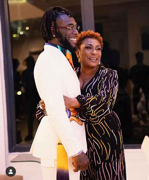 Burna's mum nominated for Music week awards Burna's mum nominated for Music week awards