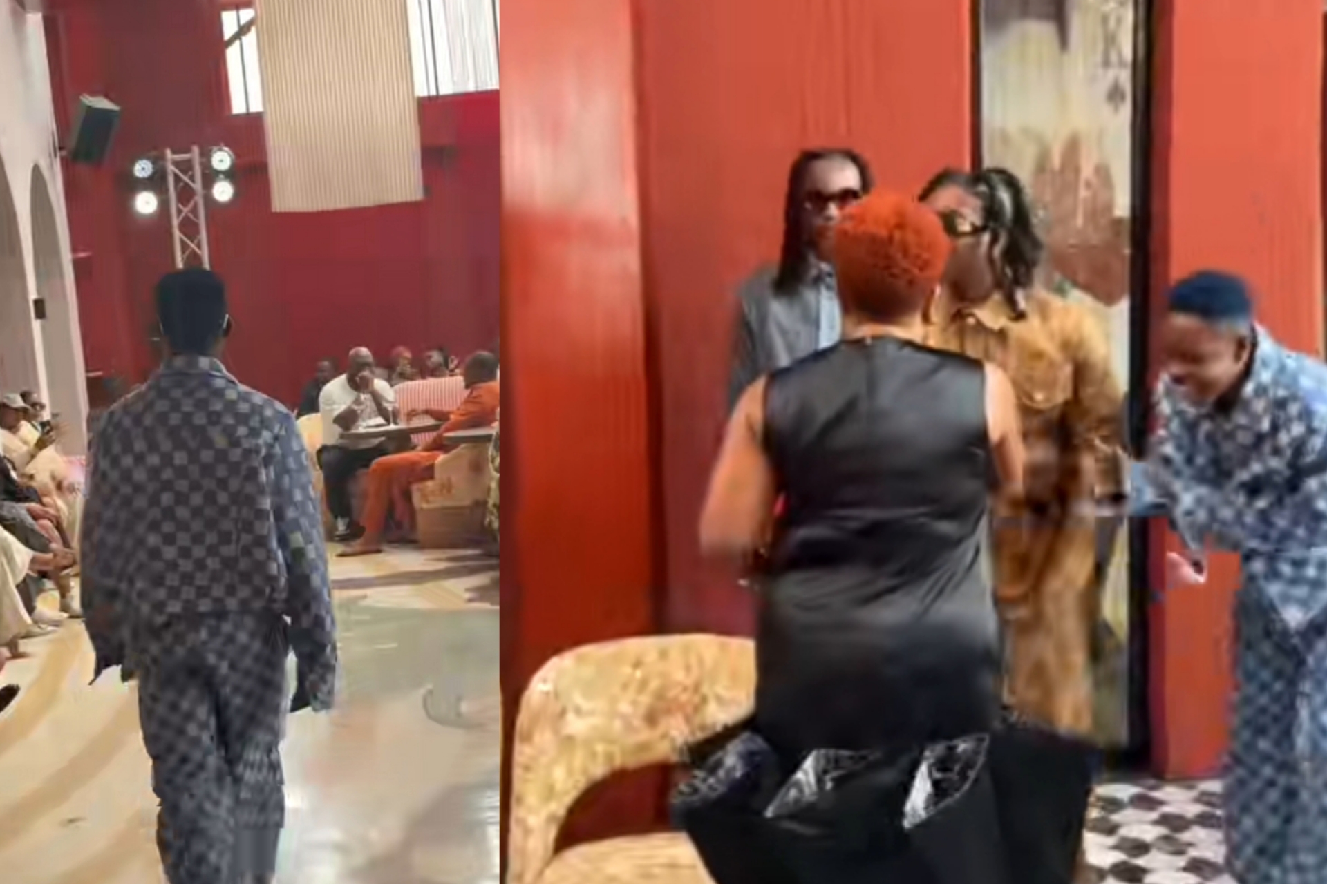 Peller snubbed by BurnaBoy's mum at fashion event Peller snubbed by BurnaBoy's mum at fashion event