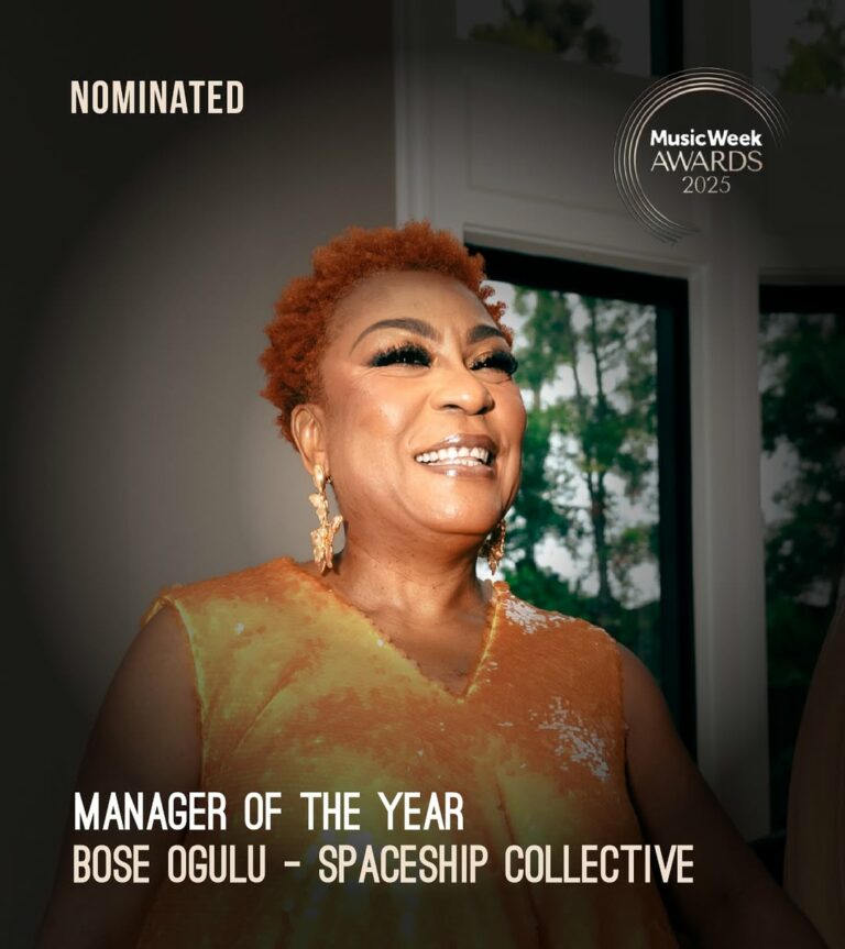 Burna's mum nominated for Music week awards