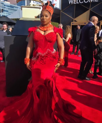 SEE Yemi Alade's outfit to 2025 Grammy Award 
