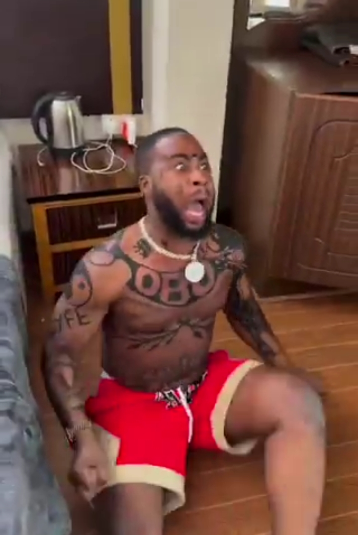 Trinity Guy excited as Davido views his story for the 1st time