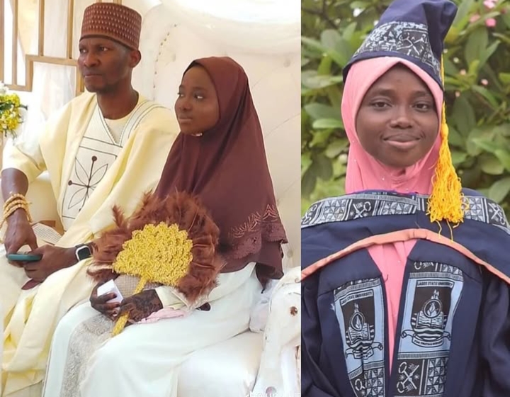 Bride in viral photo reveals she is 30-Year-Old graduate Bride in viral photo reveals she is 30-Year-Old graduate