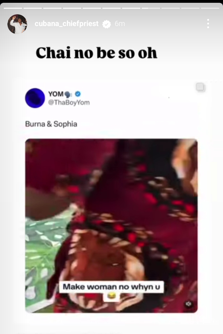 Chief Priest mocks Burna Boy over alleged Lamborghini scam