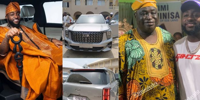Davido gifts Timi of Edeland an SUV on 70th birthday