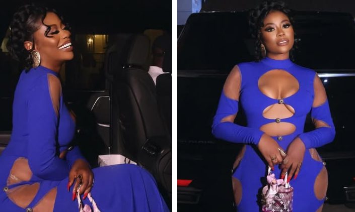 Sophia Momodu stuns in BLUE