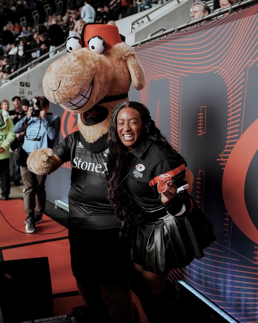 DJ Cuppy celebrates after Performing for 62,000 Fans