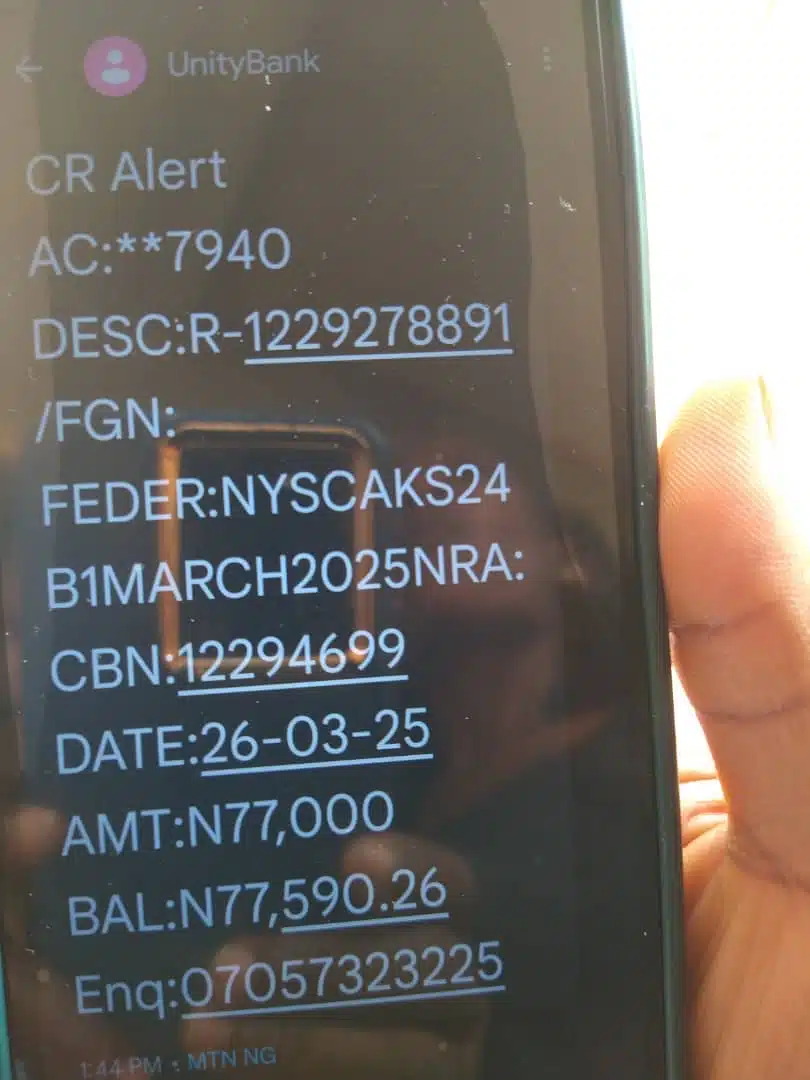 FG begins payment of N77,000 NYSC allowance