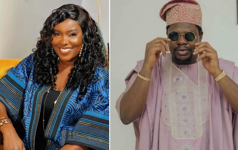 Biola Bayo praises Mr Macaroni's generosity Biola Bayo praises Mr Macaroni's generosity