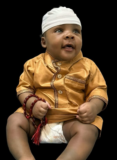Dayo Amusa's son turns 4 month old