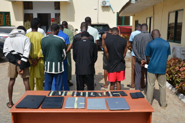 EFCC arrests 14 internet fraudsters EFCC arrests 14 internet fraudsters