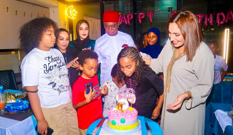 Regina absent, as Ned and Laila marks daughter's 11th birthday