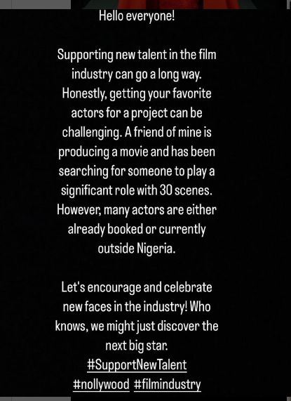 Jinad Habibat calls for support for Nollywood emerging stars