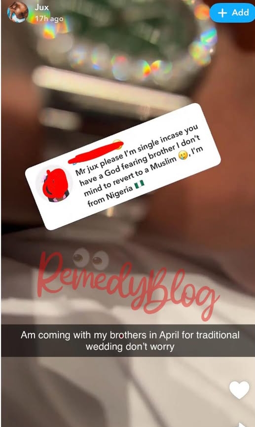 Juma Jux replies Nigerian fan who wishes to marry his brother 2 Juma Jux replies Nigerian fan who wishes to marry his brother