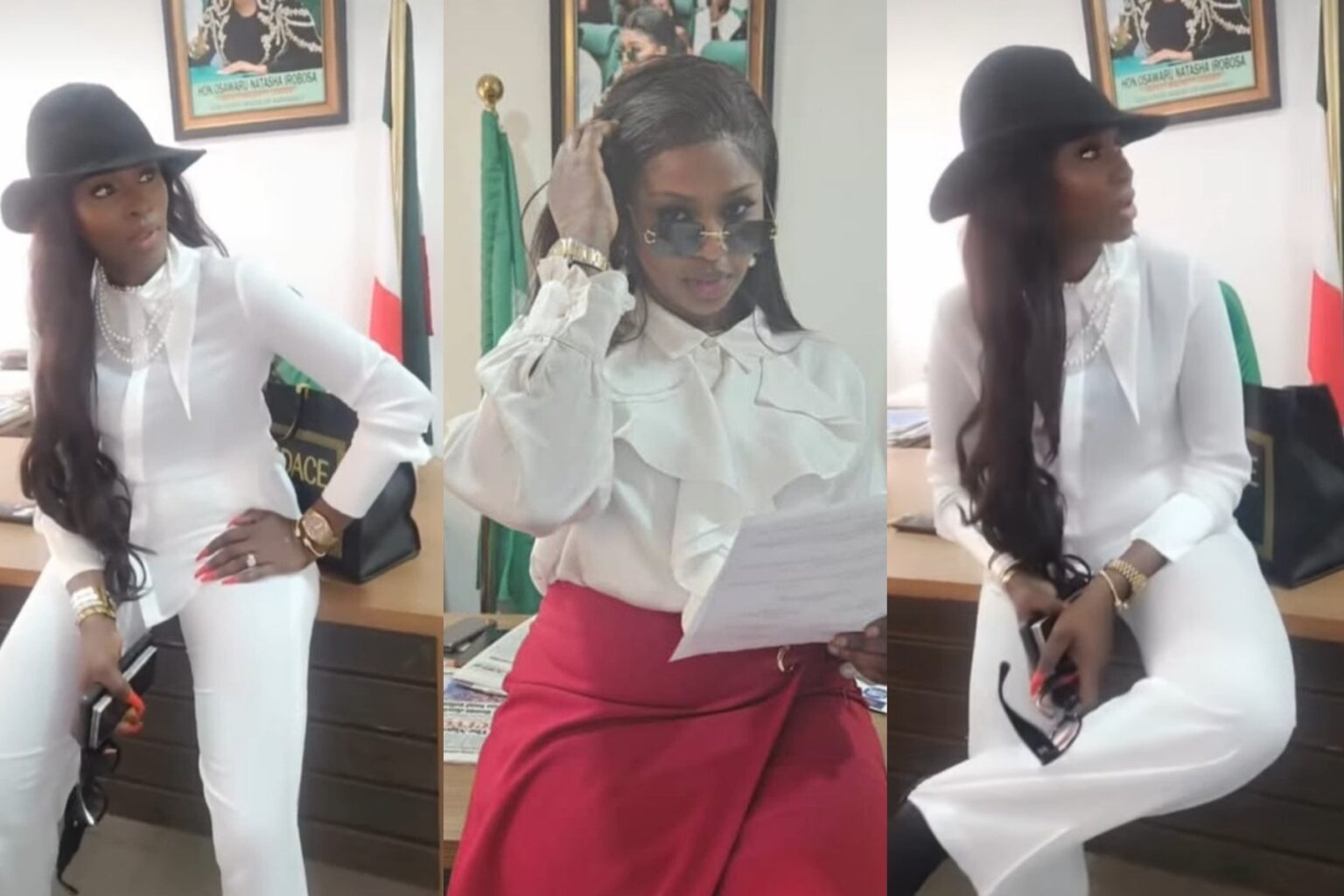 2face’s lover Natasha shares new video in her office 2face’s lover Natasha shares new video in her office