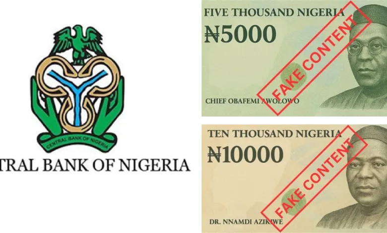 CBN denies introducing N5,000, N10,000 banknotes CBN denies introducing N5,000, N10,000 banknotes