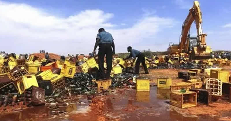 Hisbah destroys 51 cartons of alcohol Hisbah destroys 51 cartons of alcohol