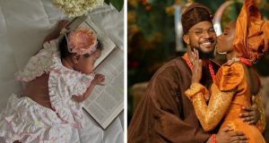 Kunle Remi’s daughter in Easter celebration Kunle Remi shares adorable photo of his daughter