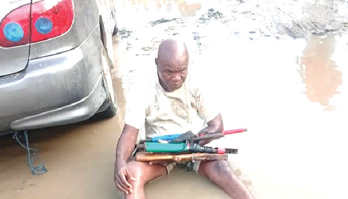 Police nab suspected land grabbers with guns, charms in Lagos Police nab suspected land grabbers with guns, charms in Lagos