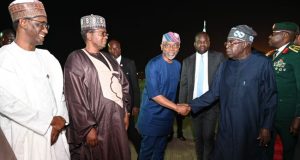 President Tinubu returns to Abuja President Tinubu returns to Abuja