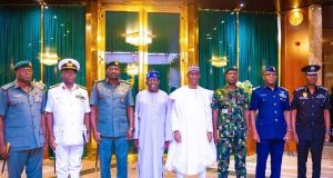 Tinubu currently holding emergency meeting with security chiefs Tinubu holds closed-door talks with security chiefs