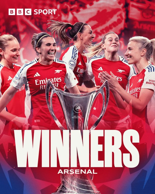 Arsenal Women win UEFA Women's Champions League