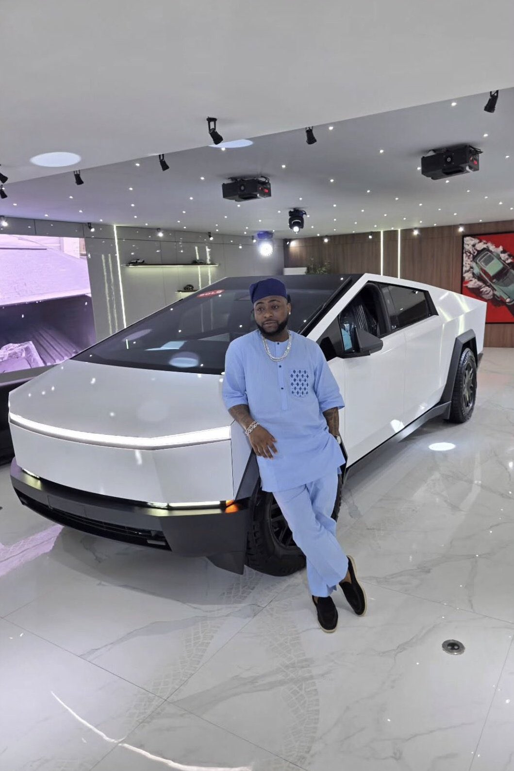 Davido acquires new 2024 Tesla Cybertruck