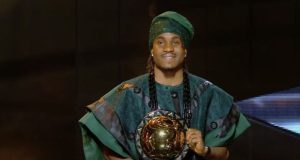 Ademola Lookman displays his CAF award in his Lagos Island hometown Ademola Lookman displays his CAF award to Lagos Island residents