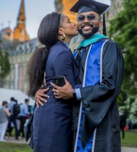Banky W shares photos from his graduation ceremony